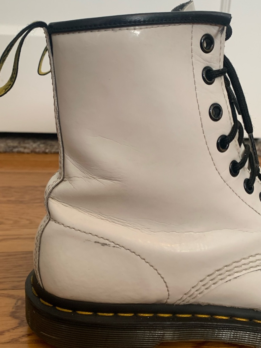 Dr Martens 1460 White Combat Boots Women’s size 8 - Picture 4 of 10